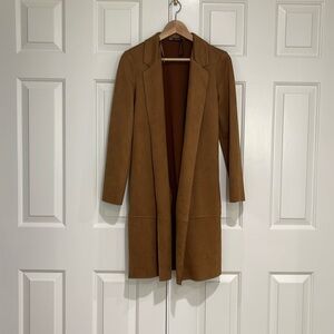Zara faux suede trench
